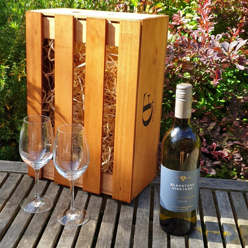 Gift Box - Gladstone Vineyard Sauvignon Blanc +/- Glasses