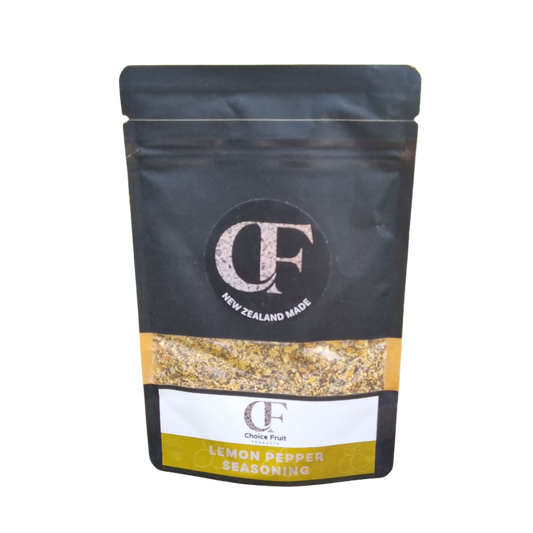Packaging of Lemon Pepper seasoning with a visible brand logo on a white background