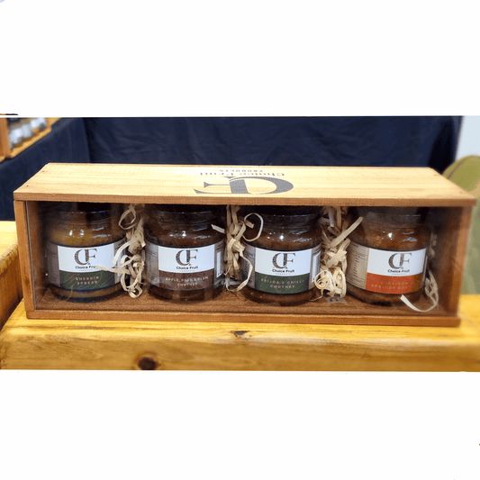 Wooden Gift Box - Chutney/Pickle Set image 0