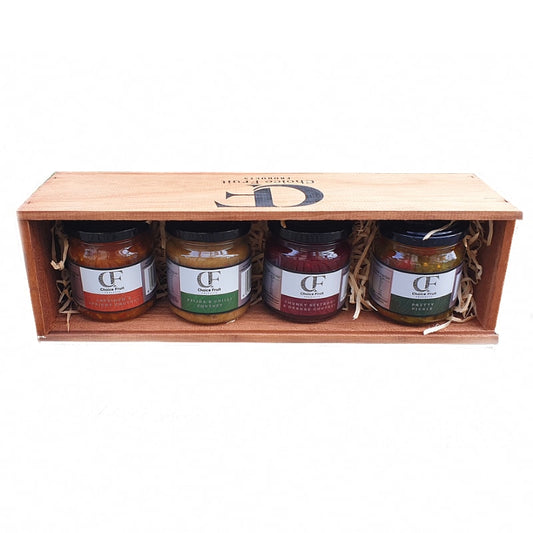 Wooden Gift Box - Chutney/Pickle Set image 1