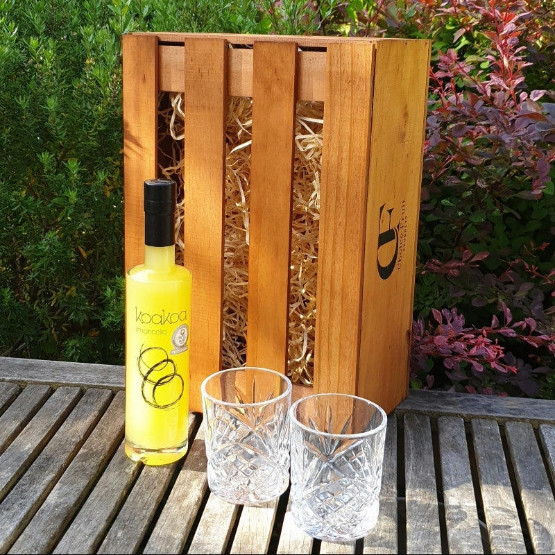 Gift Box - Koakoa Limoncello 375ml +/- Glasses