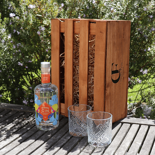 Gift Box - Koakoa Tīni Rēmana Gin 700ml +/- Glasses