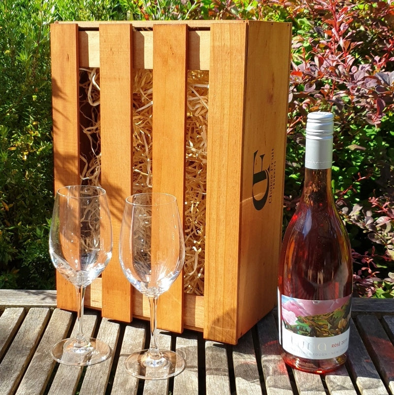 Gift Box - Luna Estate Rosé +/- Glasses 