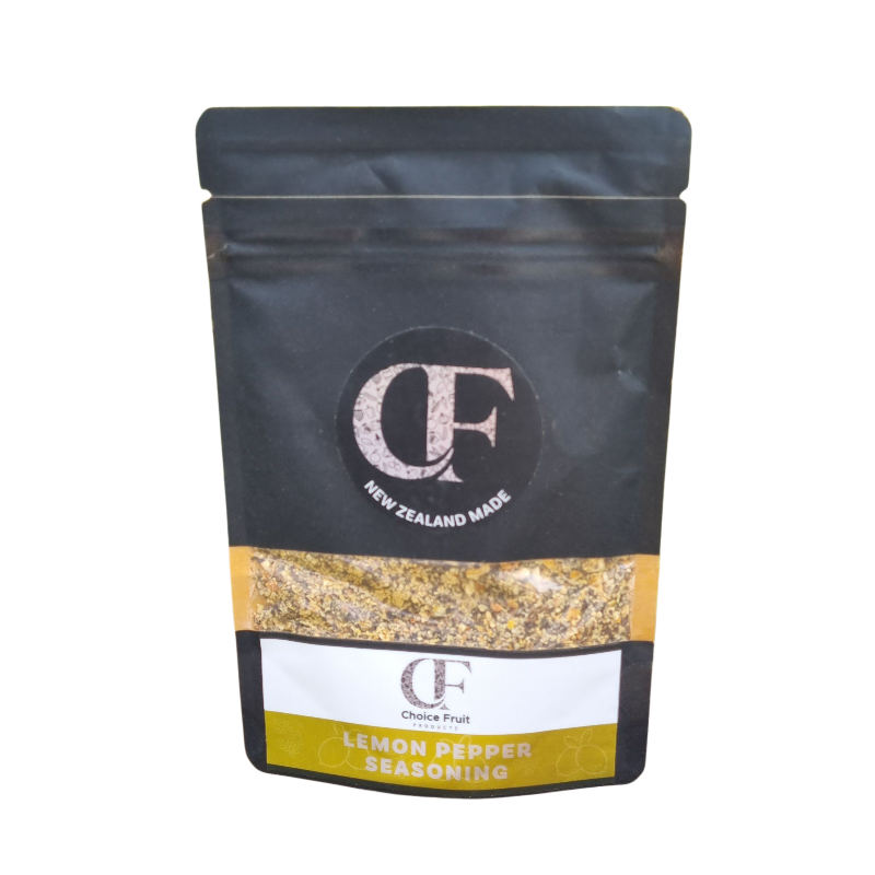 Packaging of Lemon Pepper seasoning with a visible brand logo on a white background