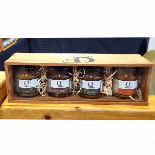 Wooden Gift Box - Chutney/Pickle Set 